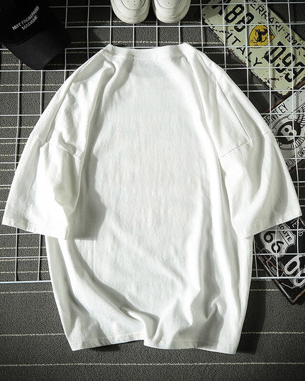 Męski t-shirt z kolorowym nadrukiem