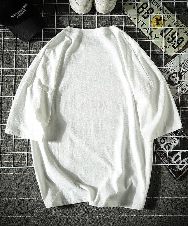 Męski t-shirt z kolorowym nadrukiem