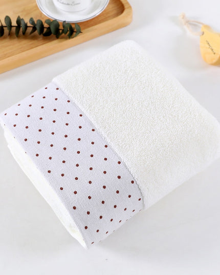 Ręcznik łazienkowy kąpielowy bawełniany w kropki