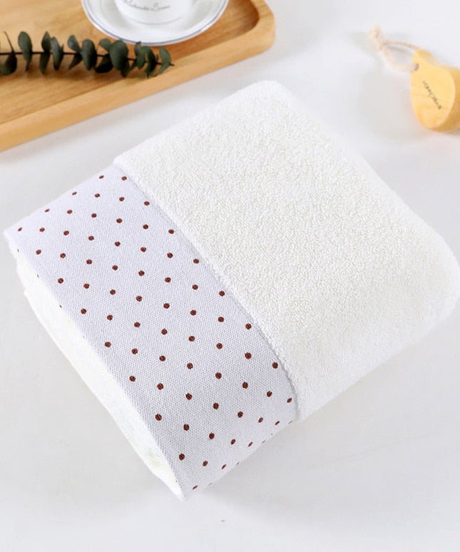 Ręcznik saunowy bawełniany w kropki