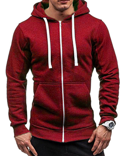 Męska bluza z kapturem rozpinana