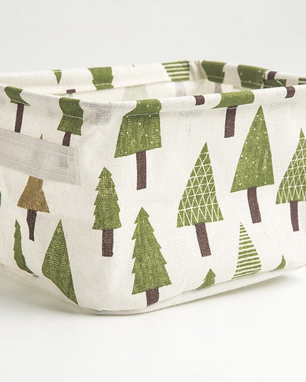 Organizer pudełko do przechowywania lniane