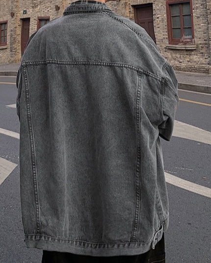 Męska kurtka jeansowa klasyczna oversize