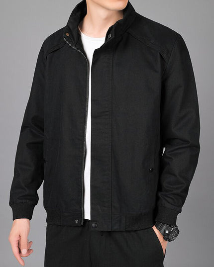 Męska kurtka przejściowa klasyczna ze stójką