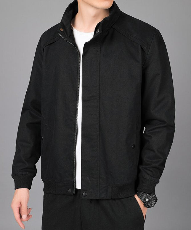 Męska kurtka przejściowa klasyczna ze stójką