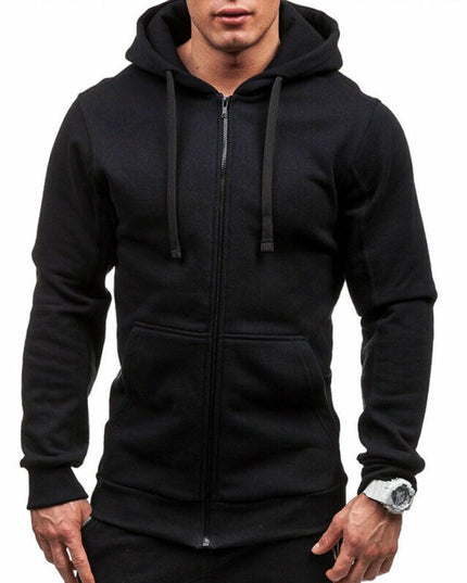 Męska bluza z kapturem rozpinana