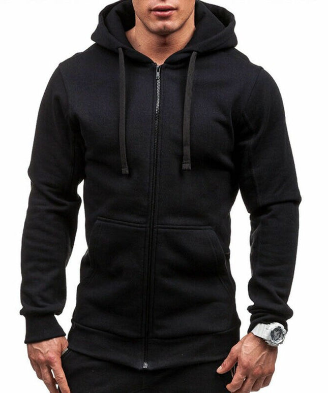Męska bluza z kapturem rozpinana
