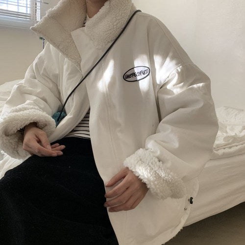 Damska kurtka zimowa oversize vintage