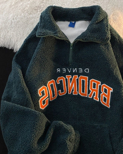 Męska bluza polarowa z nadrukiem