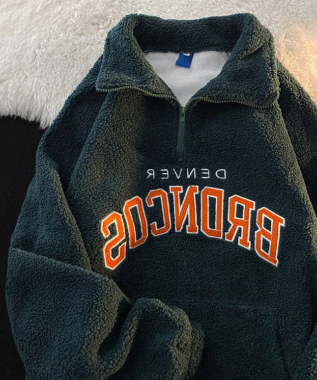 Męska bluza polarowa z nadrukiem