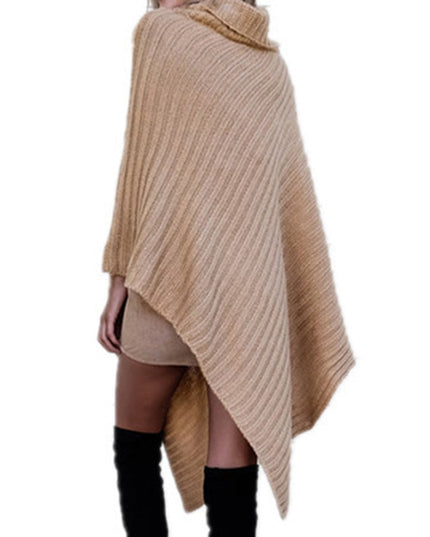 Damski sweter asymetryczny typu ponczo