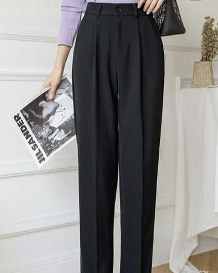 Damskie spodnie chinosy z prostymi nogawkami