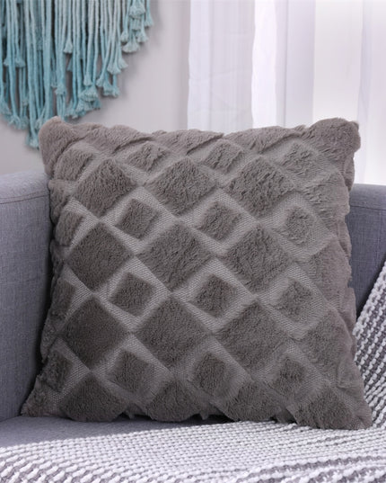 Poszewka na poduszkę z haftem w geometryczny wzór