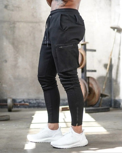 Męskie spodnie dresowe ze zwężanymi nogawkami