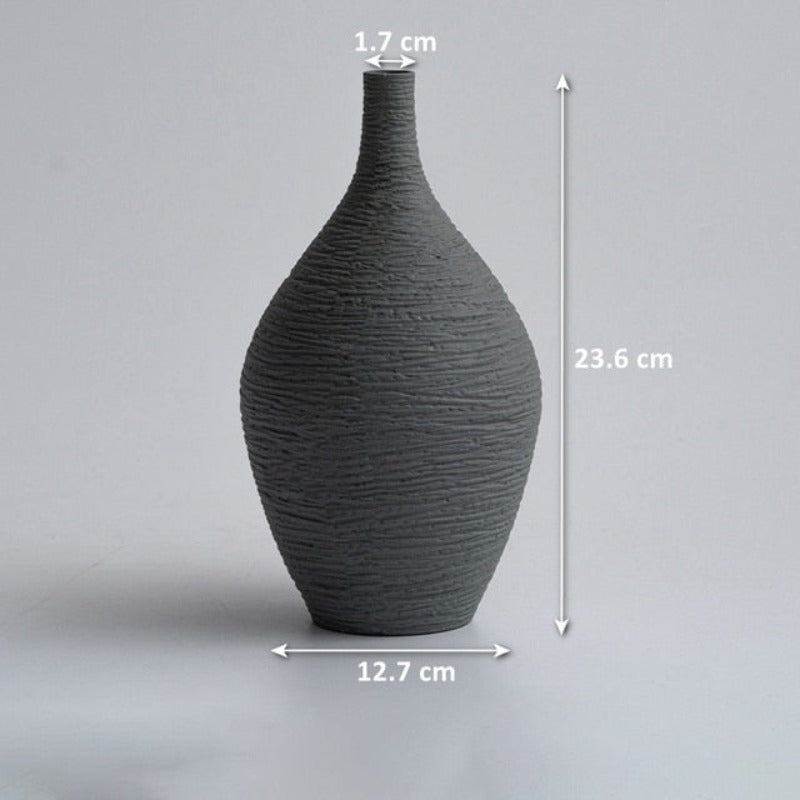 Wazon ceramiczny dekoracyjny okrągły