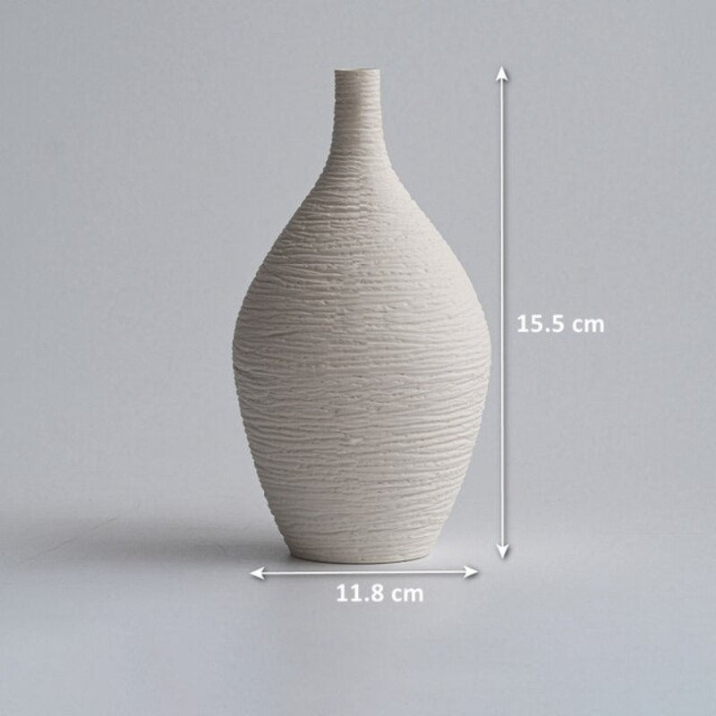 Wazon ceramiczny dekoracyjny okrągły