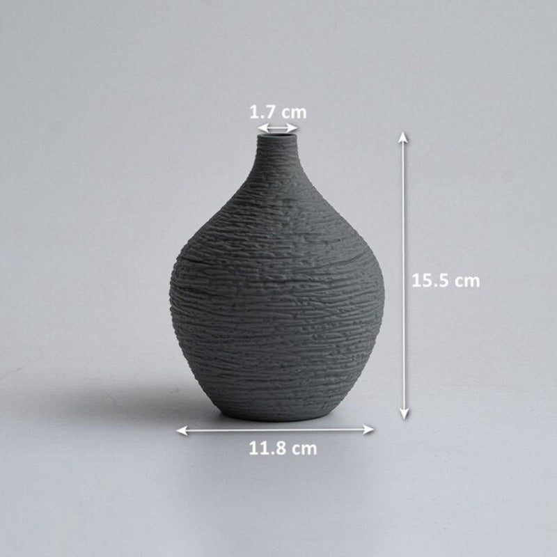 Wazon ceramiczny dekoracyjny okrągły
