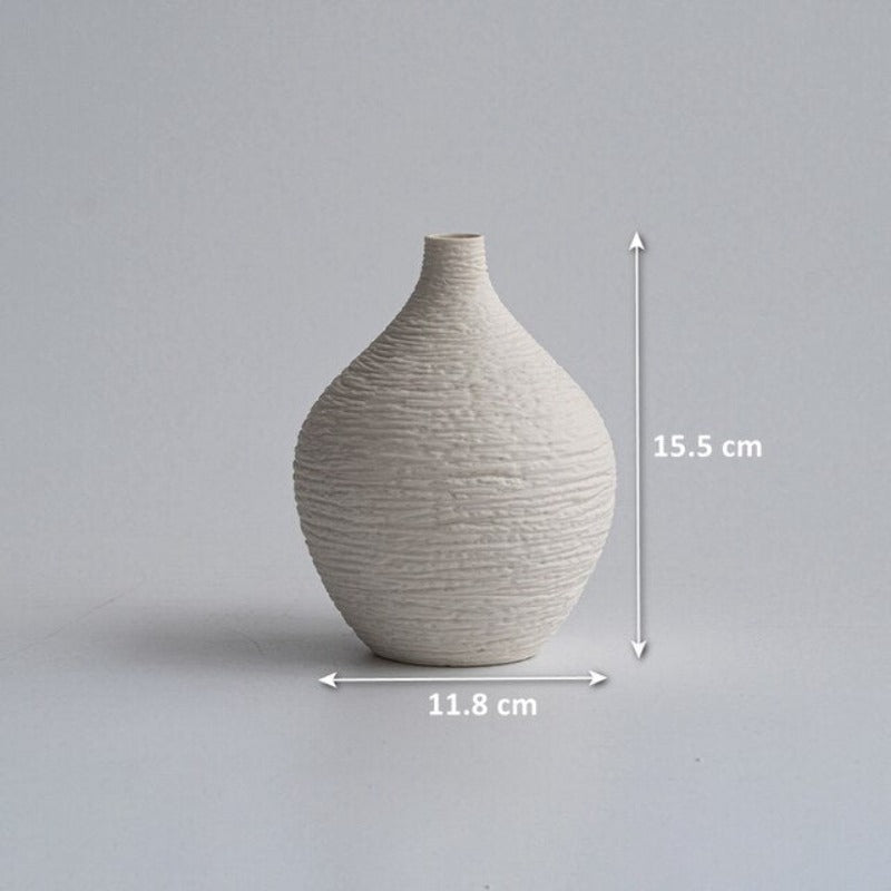 Wazon ceramiczny dekoracyjny okrągły