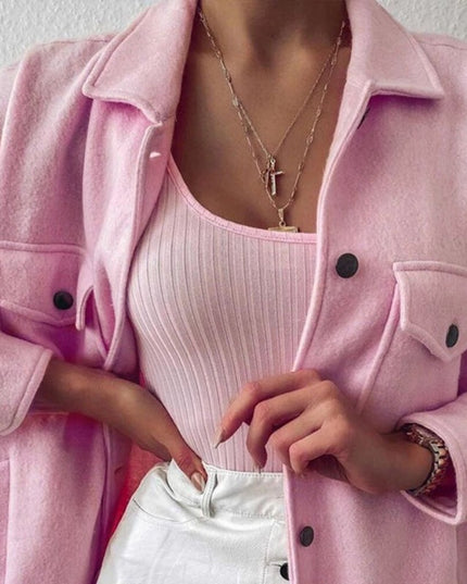 Damska kurtka przejściowa koszulowa