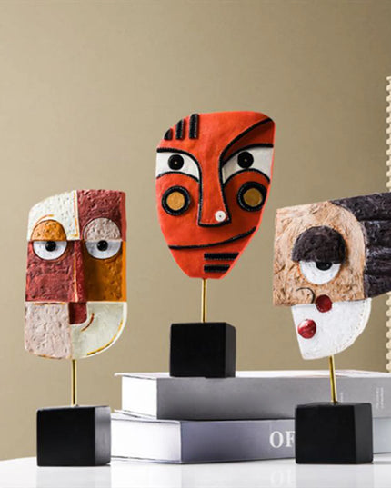 Figurka dekoracyjna kolorowa ozdoba abstrakcyjna