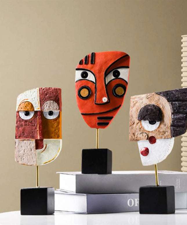 Figurka dekoracyjna kolorowa ozdoba abstrakcyjna