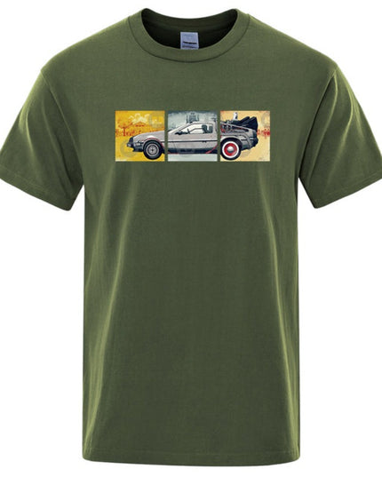 Męski T-shirt klasyczny z nadrukiem