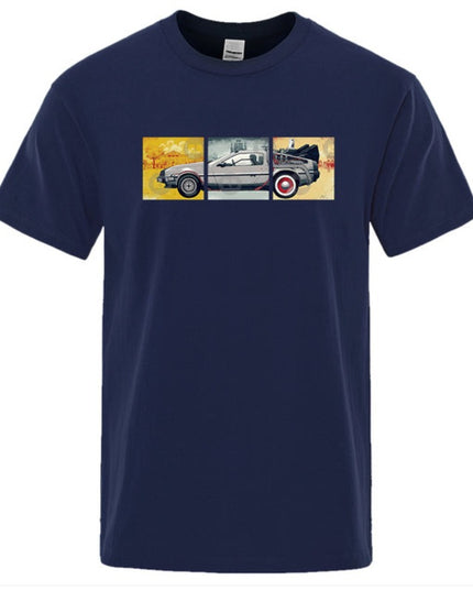 Męski T-shirt klasyczny z nadrukiem