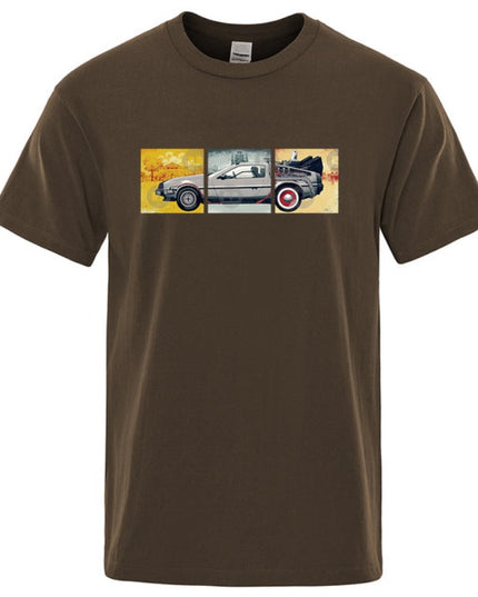 Męski T-shirt klasyczny z nadrukiem