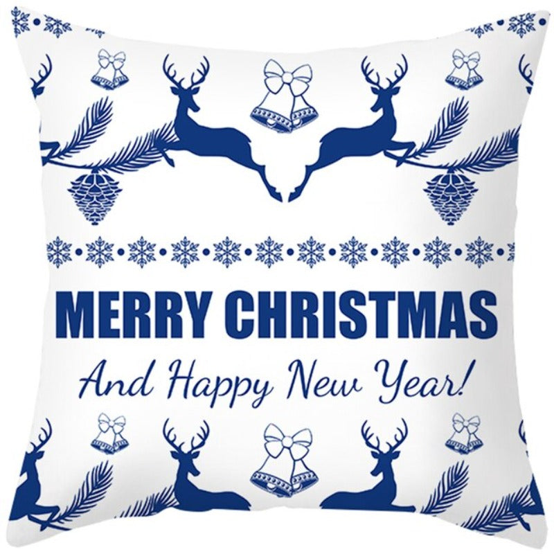 Świąteczna poszewka na poduszkę z napisem Merry Christmas