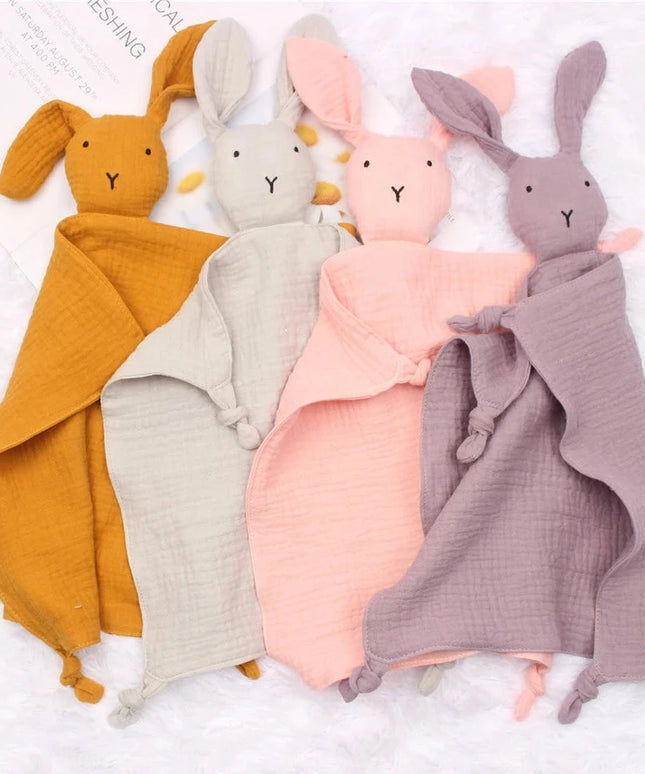 Ręcznik dziecięcy muślinowy z króliczkiem