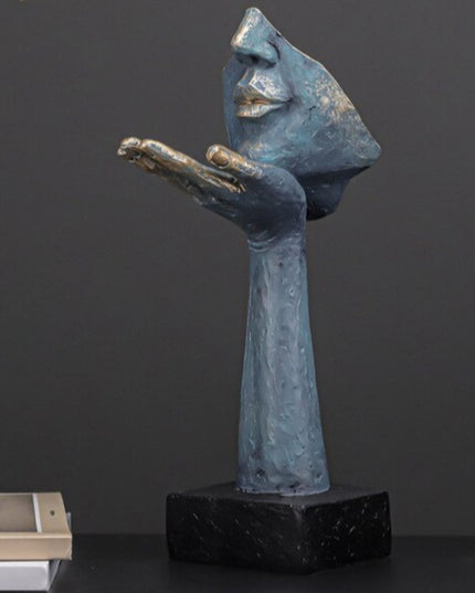 Figurka dekoracyjna motyw twarzy styl vintage