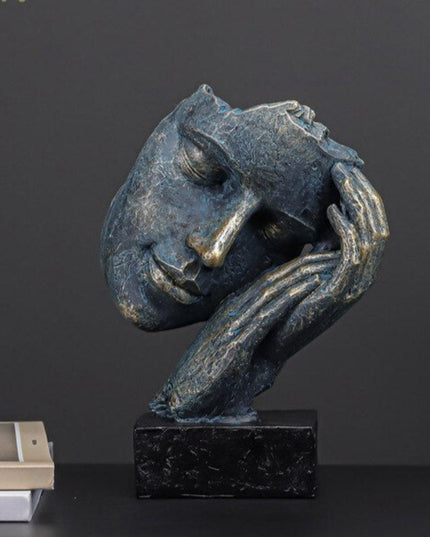 Figurka dekoracyjna motyw twarzy styl vintage