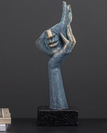 Figurka dekoracyjna motyw twarzy styl vintage