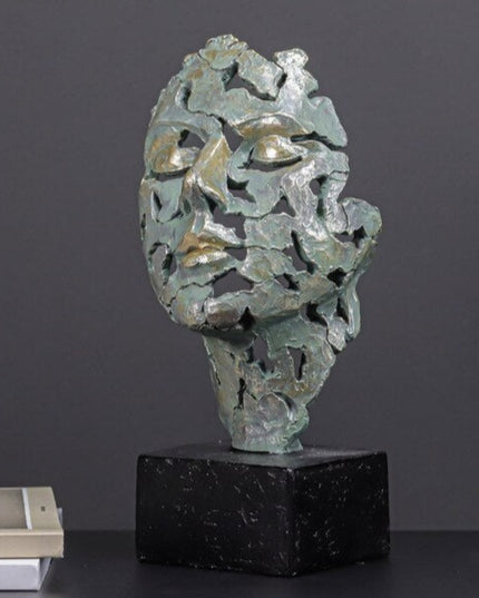 Figurka dekoracyjna motyw twarzy styl vintage