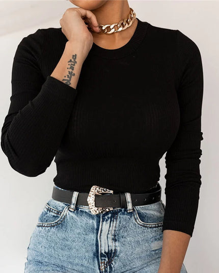 Damska koszulka z długim rękawem