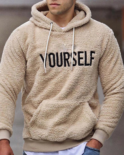 Męska bluza polarowa z napisem YOURSELF