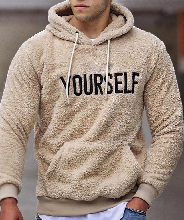 Męska bluza polarowa z napisem YOURSELF