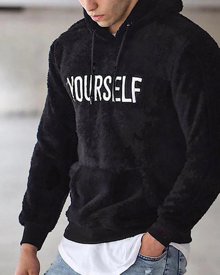 Męska bluza polarowa z napisem YOURSELF