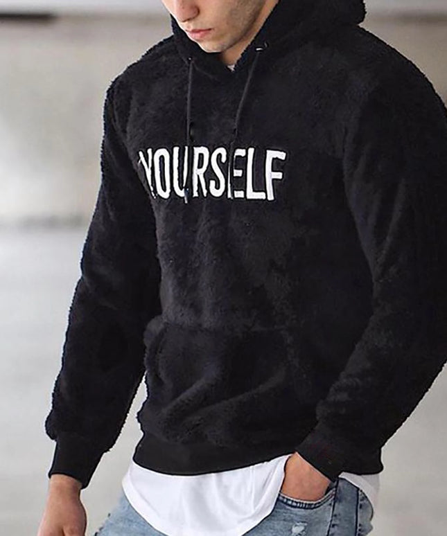 Męska bluza polarowa z napisem YOURSELF