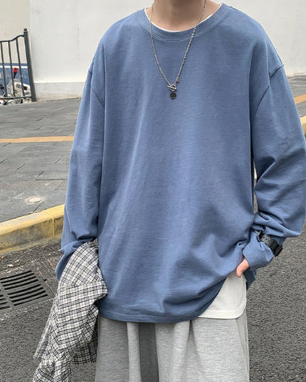 Męska koszulka z długim rękawem o kroju oversize