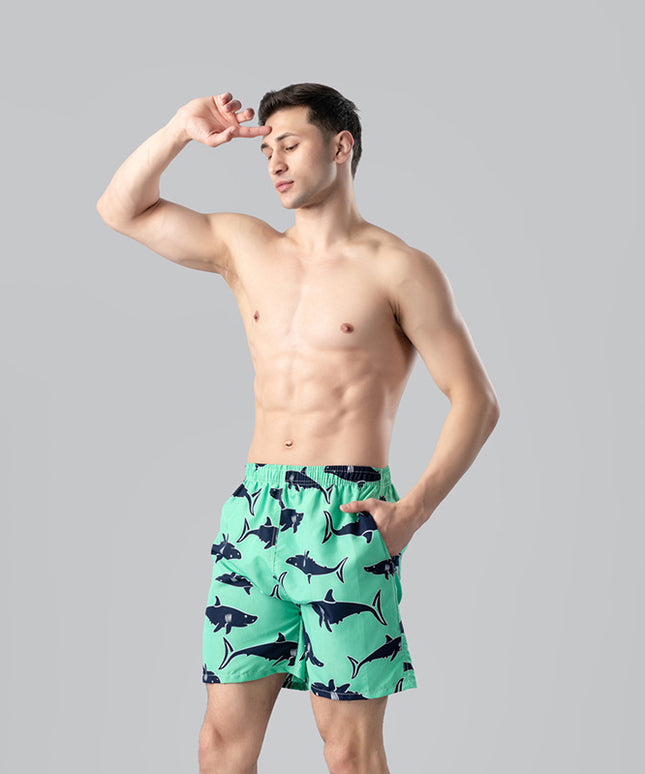 Męskie szorty kąpielowe miętowe