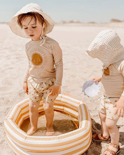 Kostium kąpielowy dla chłopców dwuczęściowy chroniący przed słońcem