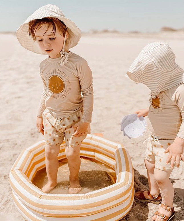 Kostium kąpielowy dla chłopców dwuczęściowy chroniący przed słońcem