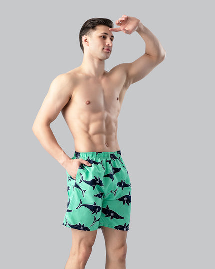 Męskie szorty kąpielowe miętowe