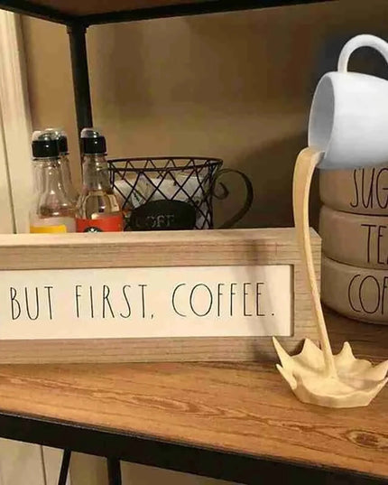 Figurka dekoracyjna filiżanka z kawą