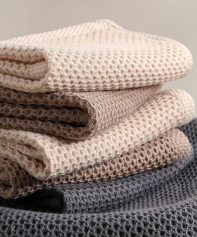 Ręcznik kuchenny ścierka z zawieszką w brązowych kolorach