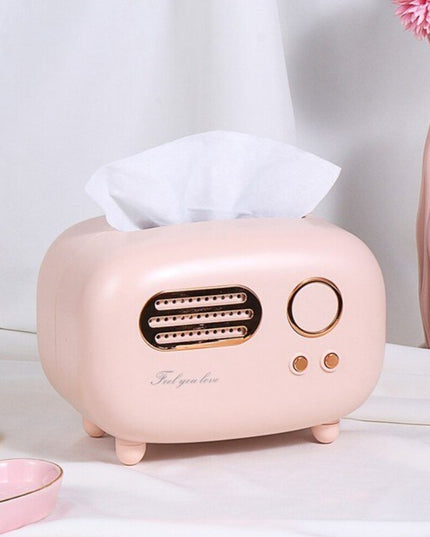 Pudełko na chusteczki w kształcie radia styl retro