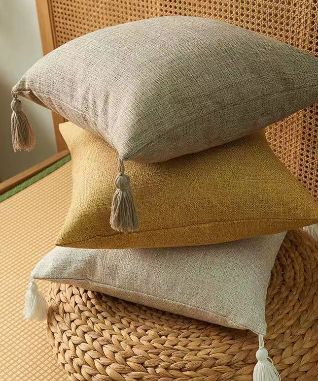 Poszewka na poduszkę bawełniana w kremowych kolorach