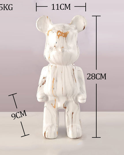 Figurka dekoracyjna ceramiczna kolorowy miś