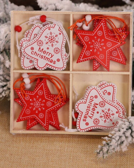 Świąteczne ozdoby wiszące w kształcie agwiazdki i dzwoneczka